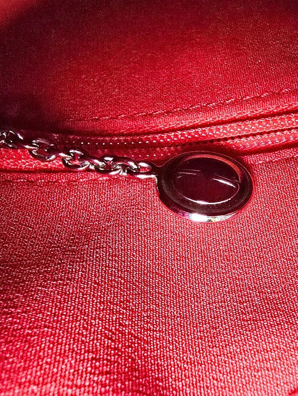 **SOLD*Gucci by Tom Ford 1997 Red Velvet GG Monogram Chrome Handle ASO The Nanny - Picture 13 of 16